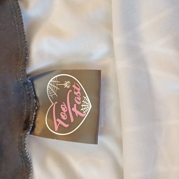 NWT Too Fast 2x WITCH skirt occult print,PolyesterBlk/WHT spandex,stretchy. - Picture 6 of 8